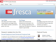 Tablet Screenshot of fresca.calstate.edu